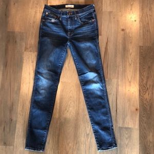 Madewell 9” high riser skinny skinny jeans size 27